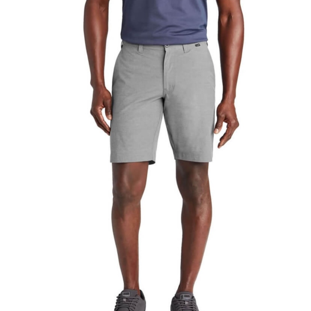 Travis Matthew Men’s El Dorado Grey Wrinkle Resistant Inseam 10 Shorts Size 32
